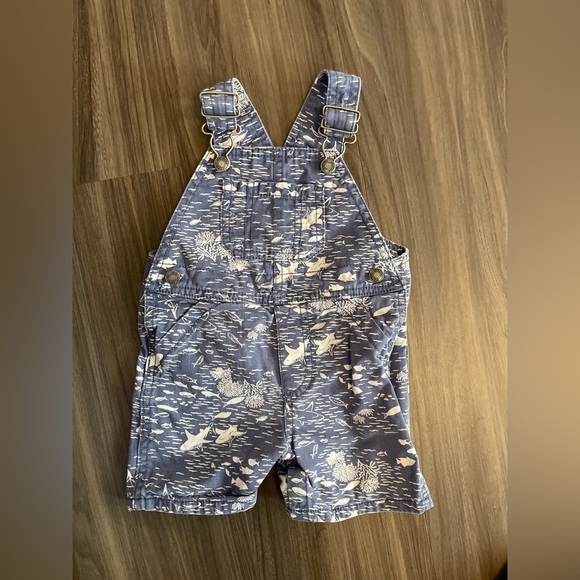 Carter's baby boy Blue sea-life Overalls for Playful Adventures size 12M - Picture 1 of 4